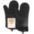 CLCKUMTU Silicone Oven Mitts, 14.2″ Extra Long, Heat Resistant, Black
