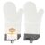 CLCKUMTU Silicone Oven Mitts, 14.2″ Extra Long, Heat Resistant, Gray