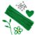 Cldamecy 100 pcs Green Color Craft Pipe Cleaners with 20 pcs Wiggle Eyes,Chenille Stems for Arts & Crafts,DIY Projects and Holiday Decoration