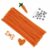 Cldamecy 100 pcs Orange Pipe Cleaners with 20 pcs Googly Eyes,Chenille Stems for Craft Project,Craft Pipe Cleaners for DIY Projects,Arts and Holiday Decoration