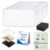 Clear Acrylic DIY Fridge Magnet Set with Adhesive Backing Magnets Kit