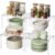 Clear Cabinet Organizer Shelf Riser Set – Stackable Acrylic Spice Rack & Dish Storage Shelves, Expanding Countertop Display Stand for Kitchen Pantry Bowls Plates, Bathroom & Office Desk Storage