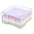 Clear Desktop Organizers Box with Large Sheets Sticky Notes Set Supplies with Stylish Modern Aesthetic Designs Sticky Note Organizers