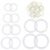 Clear Invisible Clothing Cinch Clip Shirt Dress Tightener 12Pcs