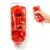 Clear Jam Bottle Squishy Toy, Cute Toothpaste Slow Rising Fidget Sensory Toys for Stress Anxiety Relief, Soft Desk Squeeze Toy Birthday Gifts for Adults (Red Strawberry)