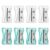 Clear Mini Pencil Sharpeners, 8 Pack with Short and Long Point Options, Portable Manual Sharpeners for Wooden Pencils