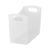 Clear Open Top Plastic Storage Bin Built-In Dual Handles Visible Pantry Closet Cabinet Shelf Office Supply Organizer