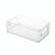 Clear PET Plastic Storage Bin, Compact Stackable Container for Home Organization (1 PC)
