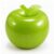 Clear Pink Apple Squishy Toy, Cute Fruit Shaped Stress Relief Ball，Green