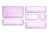 Clear Plastic Drawer Organizer Storage -25 Pcs Desk Bathroom Kitchen Organizers and Accessories Office Organization, Vanity Stackable Drawers Bins Trays Containers Dividers, Light Pink