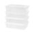 Clear Plastic Underbed Storage Bin with Snap-on Lid, 4 Pack