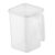 Clear Refrigerator Organizer Box, Plastic Refrigerator Organizer Bins with Handle, Fridge Side Door Storage Containers with Lid for Small Items, Fruits, Vegetables