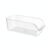 Clear Refrigerator Storage Bin, Stackable PP Plastic Food Organizer for Drawers and Shelves (1 PC)