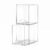 Clear Stackable Storage Drawers 2 Pack Bathroom Makeup Organizer Bins