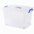 Clear Storage Bins with Lids,2-Pack,66 Qt,Stackable Heavy-Duty Organizer for Home,Office,Garage,Basement