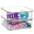 Clear Storage Drawers, Double Layer 7.9 x 7.9 x 5.1 in Plastic Makeup Organizer with Drawers for Cosmetics, Desk, Counter, Cabinet, Office, Bathroom, Space Saving Storage for Daily Use