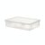 Clear Vertical File Organizer, Stackable PET Plastic Document Holder for Desk & Shelf, Transparent Office Storage Bin (1 Pack)
