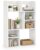 CLEEMAN 3-Tier Desktop Bookshelf, 23.5″ Desk Hutch with 8 Cubes