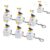 Clicker Fidget , Rechargeable Fidget Clicker with Real Sound and LED Light, Fidget Clickers , Funny Interactive Desk Stress Relief Toy Gifts for Adults,white-6pcs