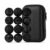 Clickeys Magnetic Silent Fidget Toy for Adults, Premium Silicone Sensory Desk Toy with Satisfying Magnetic Feedback, Quiet Handheld Focus Gadget for Office, Travel & Gift，Black：12