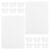 CLISPEED 100pcs Foam Printing Plates A4 White Board for Classroom Crafts