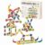 CLNENSOO 85PCS Extendable Magnetic Toy Montessori Toys for Boys & Girls,STEM Education Building Blocks,Pop Tubes & Balls,Sensory Toys for 3+ Year Old Toddlers