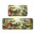 CLNXMT Animals Reading Books Forest Kitchen Rugs, Non Skid Washable Microfiber Mats for Floor, Kitchen Cushioned Runner Rug Decor Set of 2, Size 17″X 47″+17″X 30″