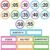 Clock Numbers Bulletin Board Kits Colorful Polka Dot Classroom Decor Paper Telling Time Teaching Clock Learning to Tell Time Cutout for Home School Classroom Wall Decor Teacher Supplies(Polka Dot)