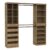 ClosetMaid Modular Storage Organizer Kit Includes; (1) 12-Shelf Unit with Dividers, (1) 4-Drawer Unit, (1) Shoe Shelf Unit, (1) 3-Shelf Unit, and (2) Hang Rod Shelf Units, Sand
