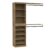 ClosetMaid Modular Storage Organizer Kit Includes; (1) Shoe Shelf Unit, (1) 3-Shelf Unit, and (2) Hang Rod Shelf Units, Sand