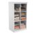 ClosetMaid Modular Storage Shelf Unit with 12 Adjustable Shelves & Dividers, White