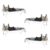 ClosetMaid SuperSlide Ventilated Shelf Kit with Closet Rod, 6″ H x 48″ W x 12″ D, White, 4-Pack