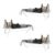 ClosetMaid SuperSlide Ventilated Shelf Kit with Closet Rod, 6″ H x 48″ W x 12″ D, White, 3-Pack