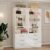 Closet System of 2 Sets, 4FT-10FT Closet Organizer System with 6 Drawers & 8 Shelves &2 Adjustable Rods, Modular Closet Shelving System, Max 126″ L-shaped Closet System Tower for Walk in Closet, White