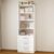 Closet System with 3 Drawers and 4 Shelves, Modular Closet Organizer System with Adjustable Shelves & Expandable Rod, DIY Walk in Closet Tower, Closet Organization Systems, White
