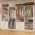 Closet System with 4 Sets, 8-21FT Closet Organizer Systems with 6 Drawers & 8 Hanging Rods & Adjustable Shelves, Walk in Closet Freestanding Closet System Modular Closet System Set White