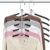 Clothes Hangers Space Saving Shirt Hangers, Non Slip Multi Shirt Organizer for Closet with Foam Padded Closet Organizers and Storage for T Shirt Short Dress Sweater Blouse Hoodie Coat Black 2 Pack