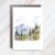 CMATRIX Mountain Hiking Adventure Card Blank Greeting Card Nature Lovers Watercolor Landscape Card Outdoorsy Couple Card