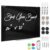 CMCTOTNG Black Glass Magnetic Dry Erase Board 24″x18″ for Wall Office