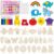 CMTOOP DIY Fridge Magnet Kit for Kids 4-8 8-12, 36 Wooden Shapes