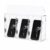 CMYAOYC 3 Slot Clear Acrylic Cell Phone Locker with Individual Locks & Keys
