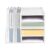 CNCEST White 4+2 Tier PVC File Holder Organizer, Desktop Mail Sorter for Office Home