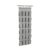 CNEIESD Shoe Organizer 24 Pocket Over Door Hanging Storage Rack for Closet Gray