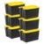 CNEIESD Storage Bins 60 Qt Stackable with Lids 6 Pack for Garage Basemen