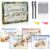 COARVXA 4 Pack Cursive Handwriting Workbook，Magic Grooved Writing Practice Books，Reusable Handwriting Practice Books，Cursive Kickoff Student Workbook for Kids Ages 5-12, Writing Without Tears