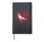 Cockatoo Valentines Day Bird Love Fingerprint Hardcover Journal, Black