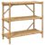 Coespram 3-Tier Bamboo Storage Shelf, 3-Layer Utility Organizer Rack, Freestanding Open Display Bookcase for Living Room, Balcony and Kitchen, 39.4 x 15.7 x 35.4 Inches