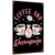 Coffee And Decoupage 8X12 Inch Aluminum Metal Sign, Vintage Printed Decorative for Crafters, Home, Bar, Craft Room