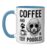 Coffee And Toy Poodles Funny Toy Poodle Ceramic Mug, Blue/White, 11oz