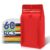Coffee Bags with Valve(60pcs,32oz,2lb) Vented Coffee Beans Packaging Bags High Barrier Aluminumed Foil Flat Bottom Heat Sealed Side Zipper Resealable Storage Bag for Home or Business（Red ）